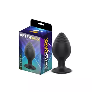 Butt Plug Silicone ''Steps'' - AfterDark collection - Noir - Taille M